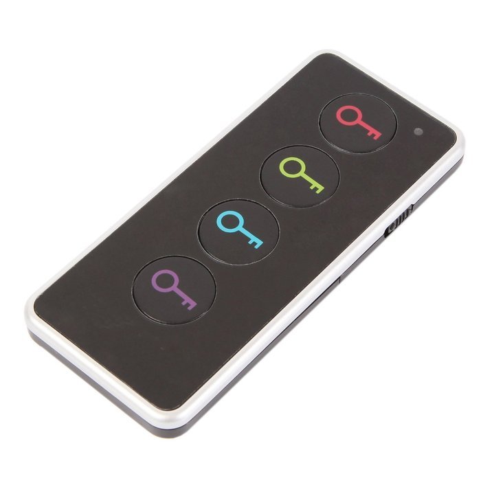 BIGFOX 4 in 1 Wireless RF Item locator Key Finder keychain with Base Support and LED Flashlight and Remote Control