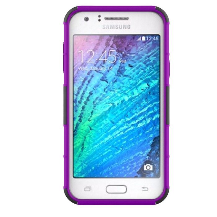 Galaxy J7 Case, HLCT Rugged Shock Proof Dual-Layer PC and Soft Silicone Case With Built-In Kickstand for Samsung... N12