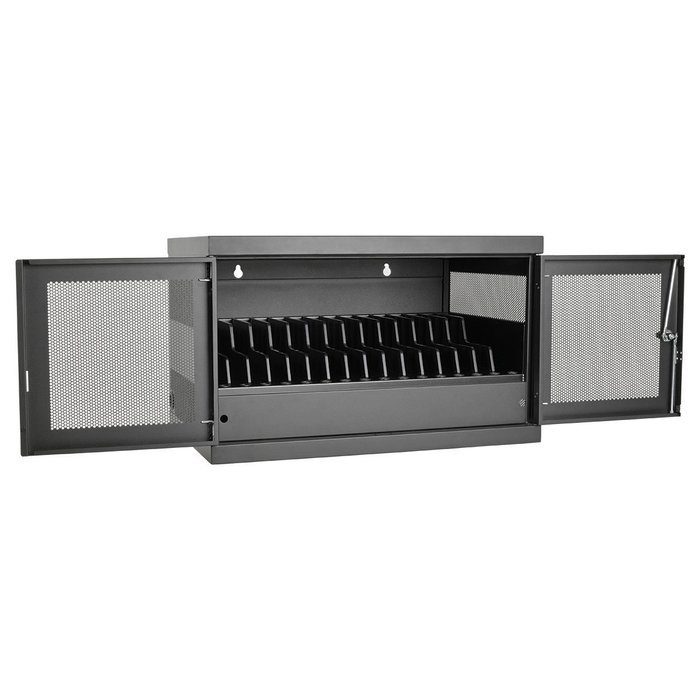 Tripp Lite 16-Port USB Charging Station Cabinet for Tablet, iPad & Android, Charge & Sync, Wall Mount (CS16USB) N42