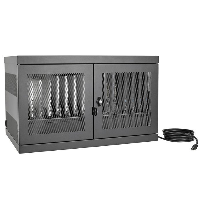 Tripp Lite 16-Port USB Charging Station Cabinet for Tablet, iPad & Android, Charge & Sync, Wall Mount (CS16USB) N43