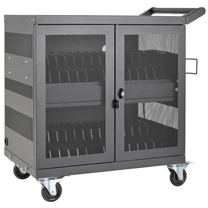Tripp Lite 16-Port USB Charging Station Cabinet for Tablet, iPad & Android, Charge & Sync, Wall Mount (CS16USB) N44