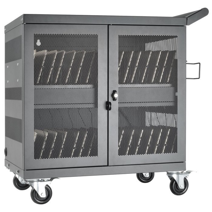 Tripp Lite 16-Port USB Charging Station Cabinet for Tablet, iPad & Android, Charge & Sync, Wall Mount (CS16USB) N45