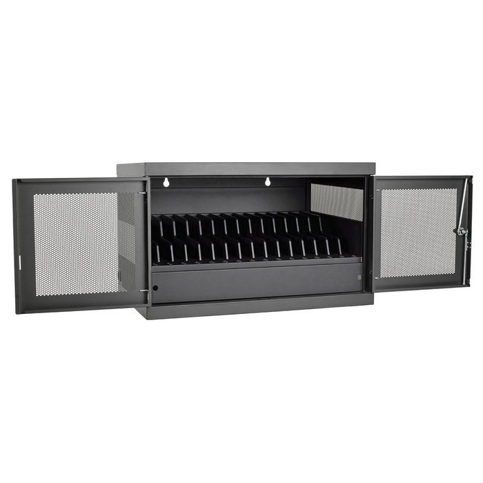 Tripp Lite 16-Port USB Charging Station Cabinet for Tablet, iPad & Android, Charge & Sync, Wall Mount (CS16USB) N47