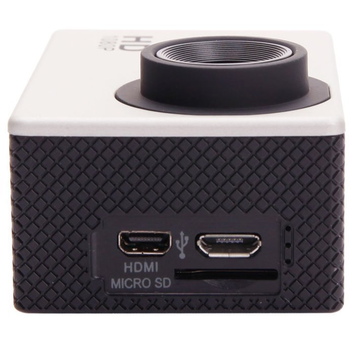 Olymstore Full HD 1080P Waterproof 140-Degree Wide-angle Lens Mini Sports DV (US Standard) Silver N6