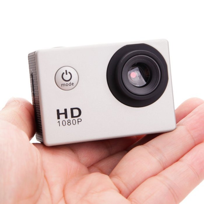 Olymstore Full HD 1080P Waterproof 140-Degree Wide-angle Lens Mini Sports DV (US Standard) Silver N7