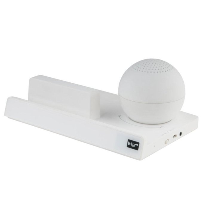 Supersonic Portable Bluetooth Speaker with Stand-White consumer electronics