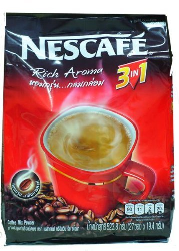 Nescafe 3 in 1 Regular Instant Coffee 27 Sticks (523.8 G.)