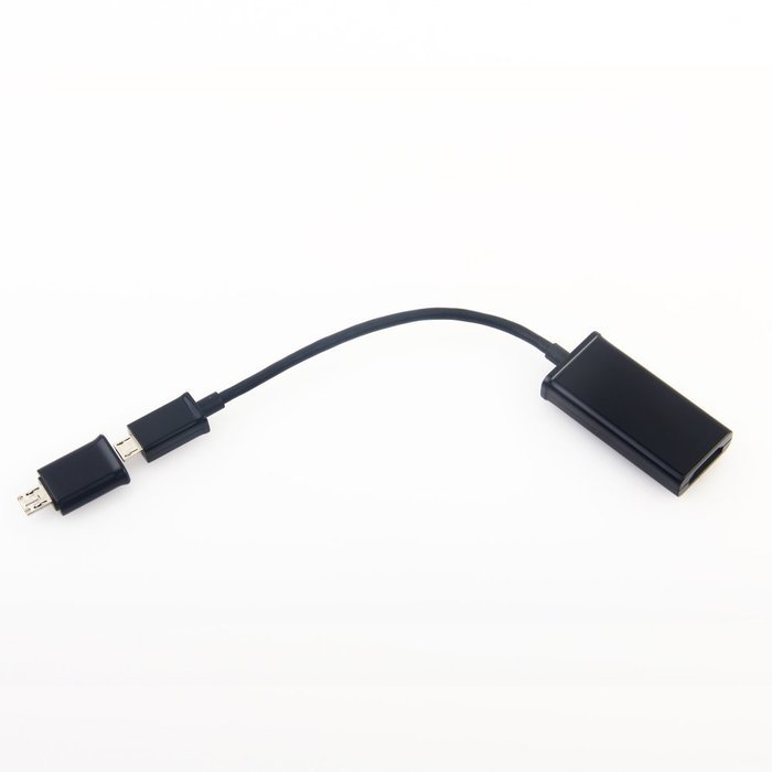 Omars 2 in1 MHL Micro USB male to HDMI female cable with Micro USB 5pin & 11pin adapter for smartphones and tablets