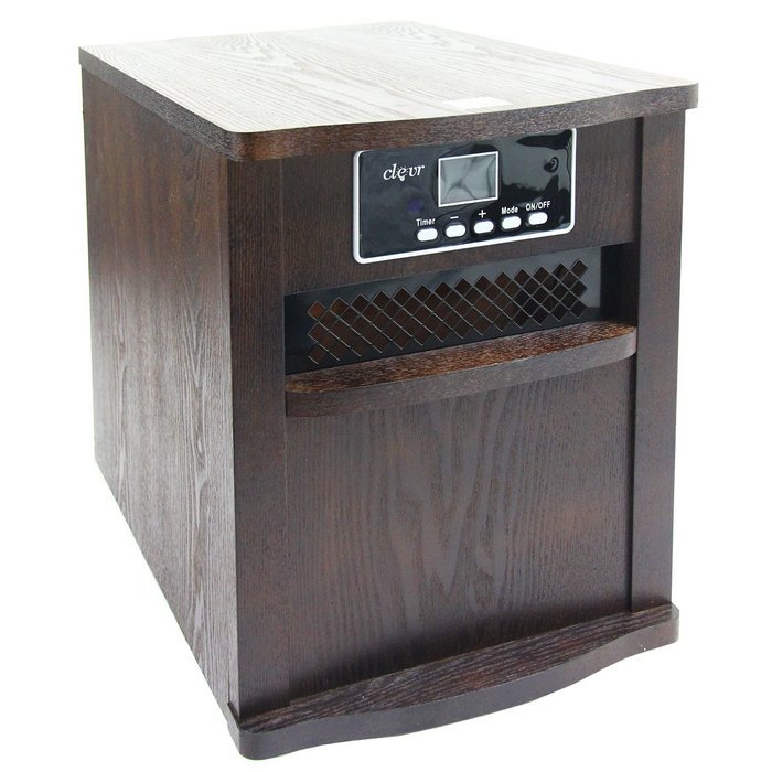 LOT X2 Clevr Portable Electric 1500w Infrared Heater Quartz w/ Remote Fireplace N2