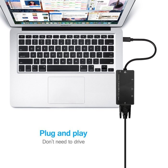 USB HDMI Adapter, VANDESAIL USB 3.0 to HDMI External Video Card Multi Monitor Adapter with Gold Plated for Windows... N63