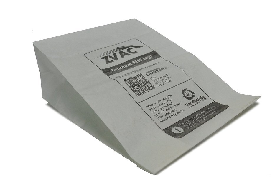 Kenmore Style C/Q Micro Filtration Canister Vacuum Bags Similar to 50558, 5055, 50557 by ZVac (Pack of 9) N2