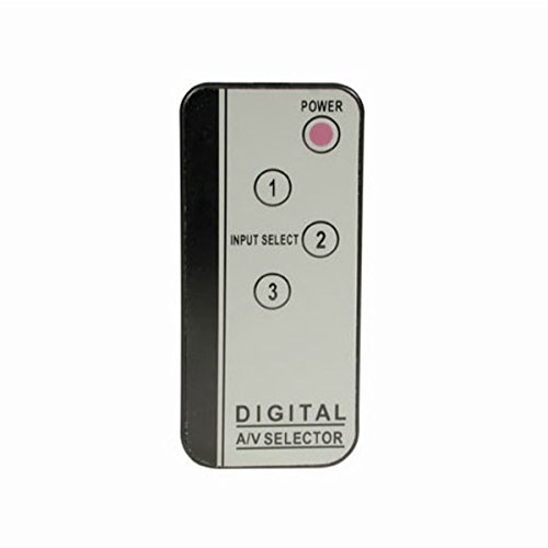 C2G / Cables to Go 40324 3-Play Component Video and TOSLINK Digital Audio High Performance Selector Switch (Black) N10