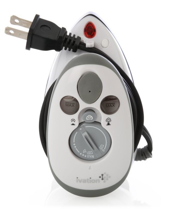 Small Mini Iron - Dual Voltage Compact Design, Great for Travel - Non-Stick Ceramic Soleplate - Dry or Steam Ironing... N7