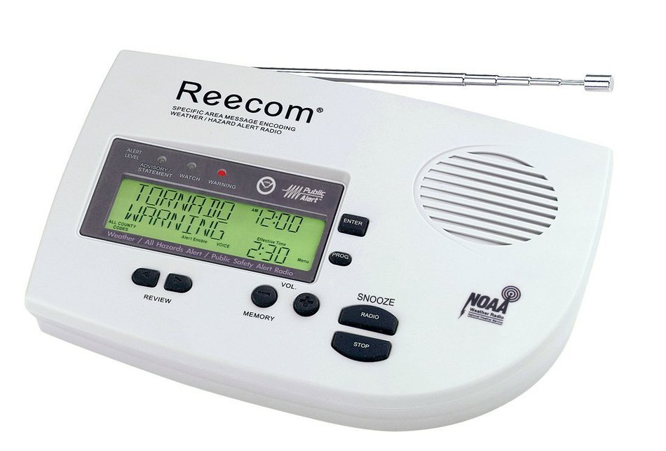 Unique 200 Hours Back-up Battery Life Time (Standby), Reecom R-1630 Weather Alert Radio with SAME (Light Grey)...