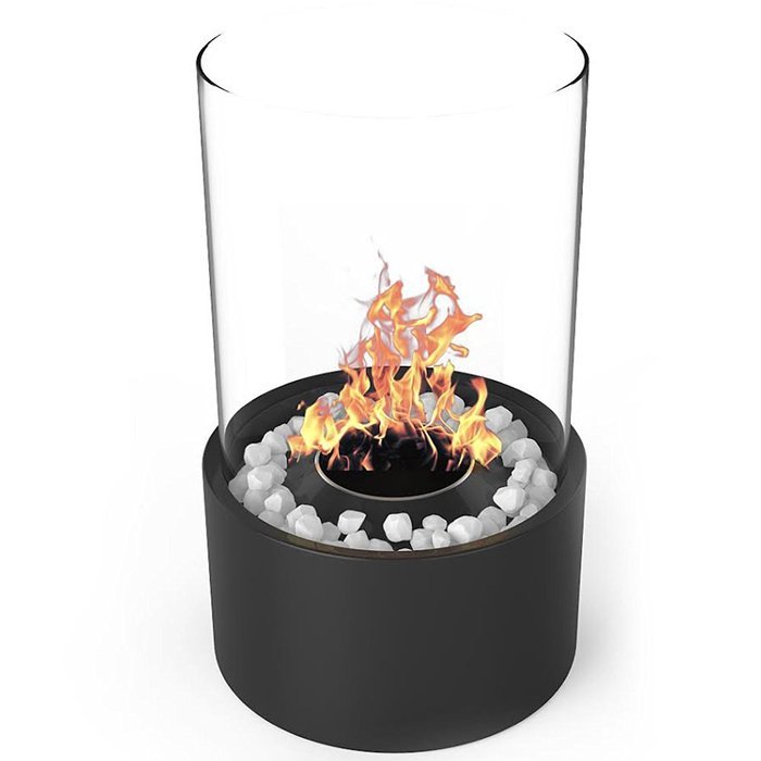 Elite Flame Eden Tabletop Ventless Bio Ethanol Fireplace in Black N2