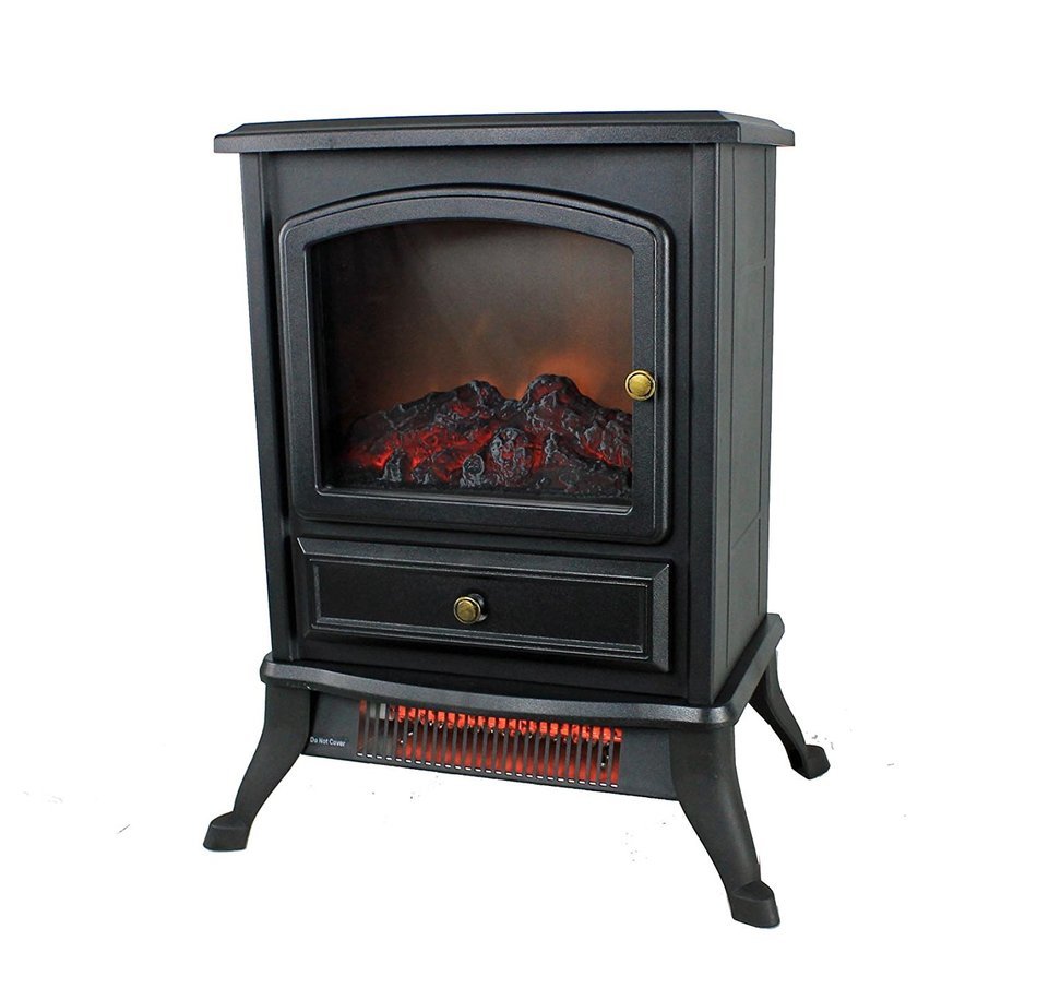 LifeSmart LifePro 1500W Infrared Quartz Fireplace Stove Heater | LS-IFS-MEG N4