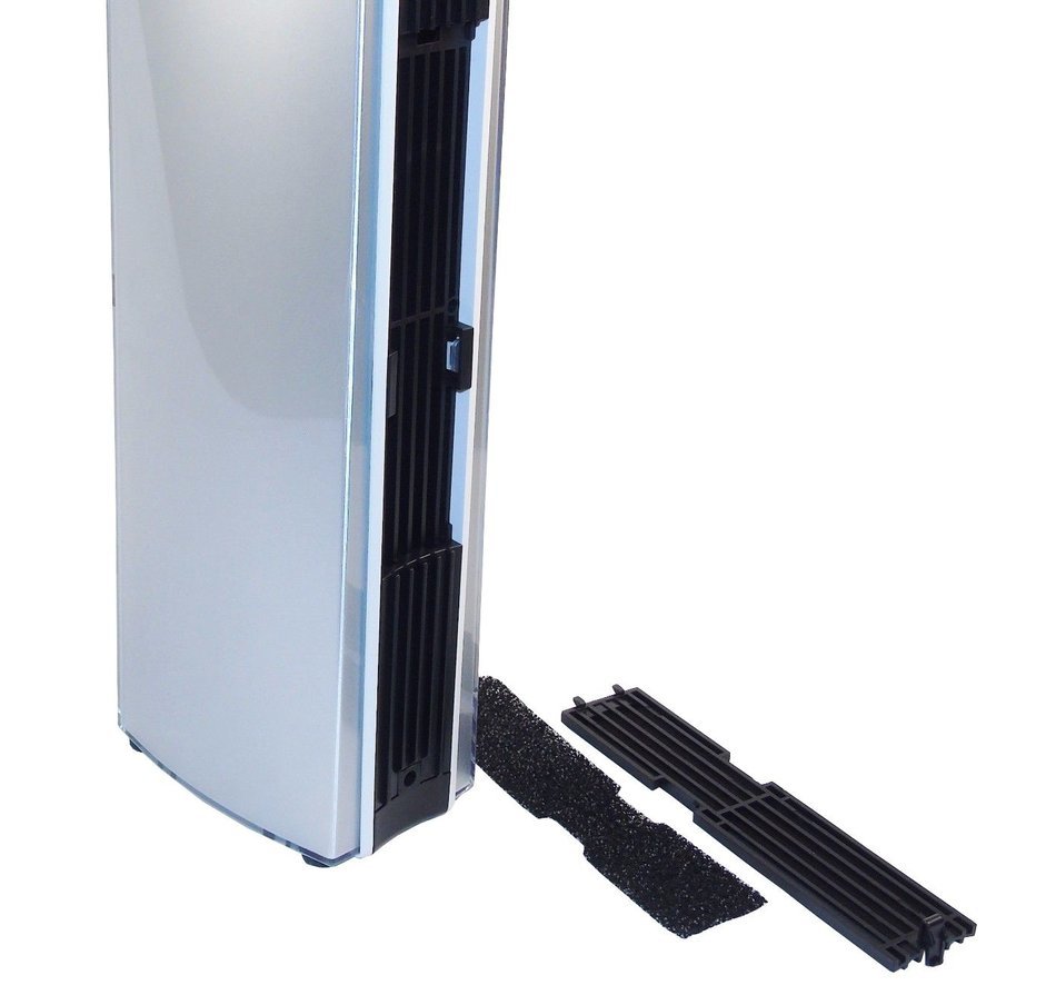 Tower Air Cleaner with Turbo Fan - Air Innovations, Silver Tone. N8