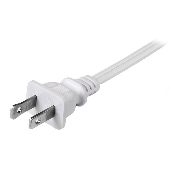 StarTech.com PXT101NB6W 6-Feet White Standard Laptop Power Cord N5