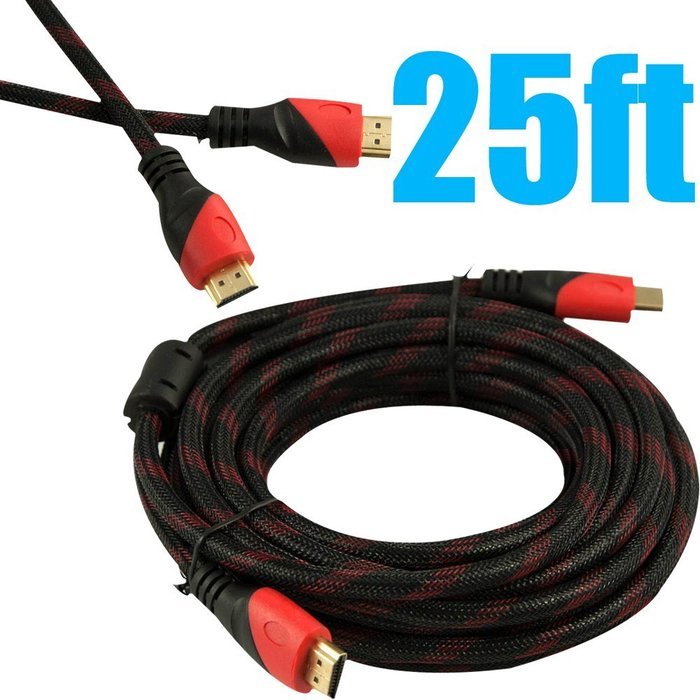 Fullink HDMI Cable with Ethernet Support and Audio Return, 25 Feet N15