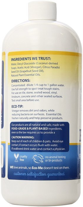 Eco-Me Floor Cleaner, Lemon Fresh, 32 Fluid Ounce