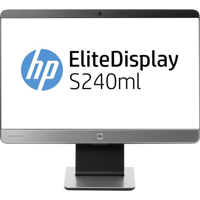 HP F4M47A8#ABA EliteDisplay S240ml 23.8'' LED-Backlit LCD Monitor, Black/Gray