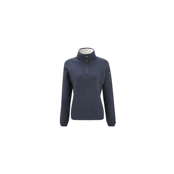 Henri Lloyd Women's Half Zip Traverse Fleece Medium Light Grey