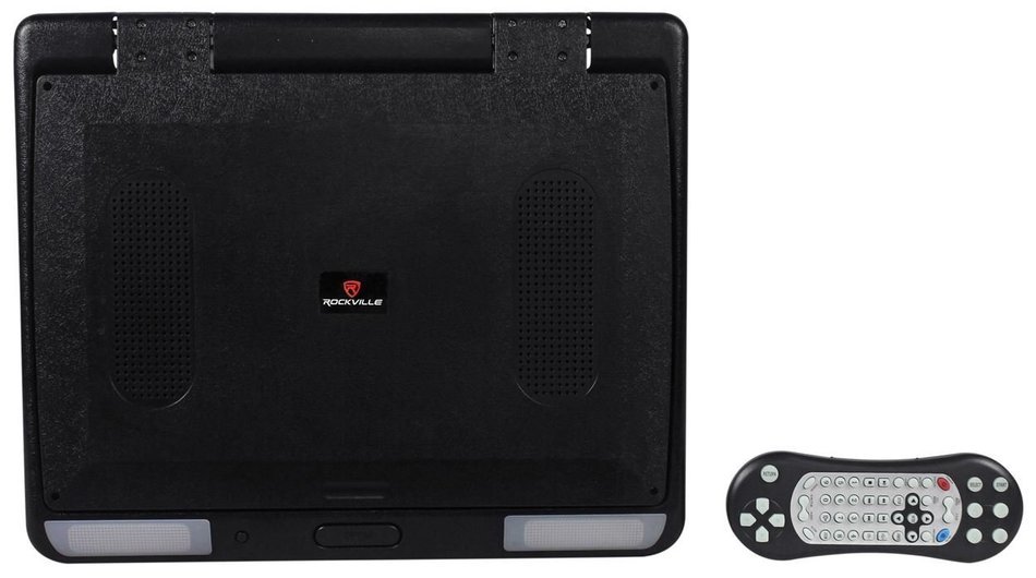 Rockville RVM18FD-BK 18" TFT Black Flip Down Car Monitor w/ USB/SD/Video Games N71