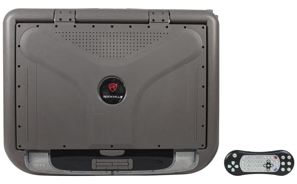Rockville RVM18FD-BK 18" TFT Black Flip Down Car Monitor w/ USB/SD/Video Games N77