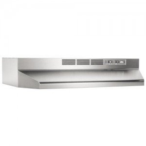 Broan 413004 Economy 30 inch 2-Speed Under Cabinet Range HoodNon-Ducted Stainless Steel-2PK