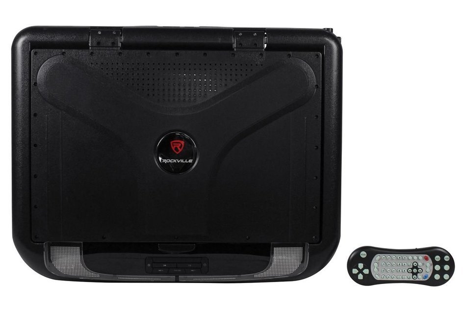 Rockville RVM18FD-BK 18" TFT Black Flip Down Car Monitor w/ USB/SD/Video Games N85