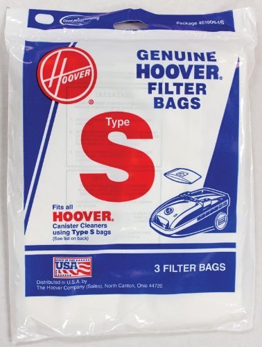 Hoover Type S Standard Paper Vacuum Bags Part # 4010064S - 3/pk