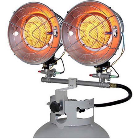 18,000 - 30,000-BTU Liquid Propane Heater Double Tank Top Match Light