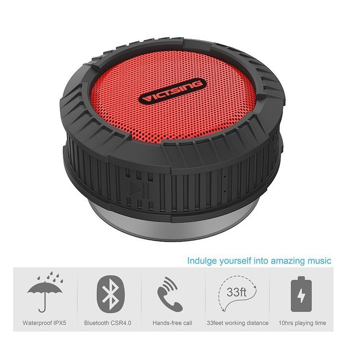VicTsing Phoenix Portable Wireless Bluetooth 4.0 Waterproof Speaker 10 Hours Playing Time, 5W Speaker for Outdoors... N5