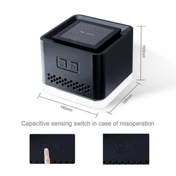 Focusairy Leader G1 True HEPA Air Cleaner Desktop Activated Carbon Table Air Purifier Pet Dander Odor Allergen... N7