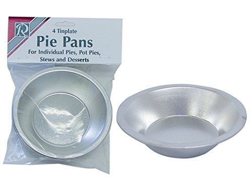 CybrTrayd R&M 5" Pie Pan (Set of 4), Tin