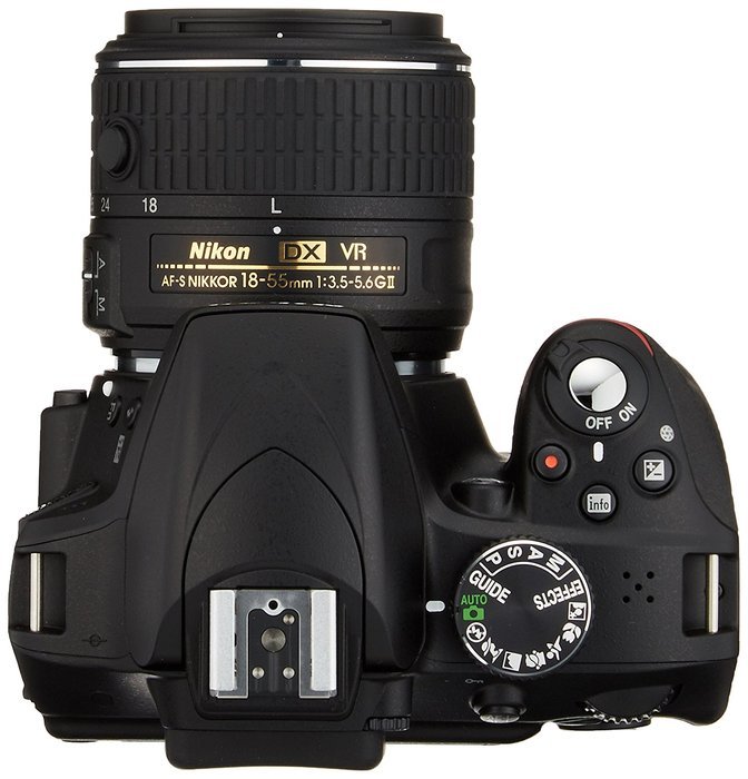 Nikon digital camera D3300 double zoom kit 18-55mm DX VR II & 55-200mm DX VR II Lenses2 Black N3