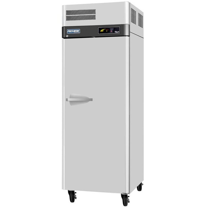 Turbo Air PRO26R 25 cu. ft. Premiere Refrigerator with 1 Solid Door Digital Temperature Control System Hot Gas...