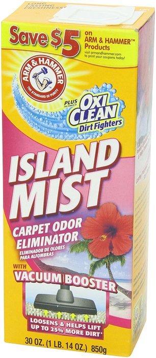 Arm & Hammer Island Mist Carpet Odor Eliminator, 30 Oz (Pack of 6) N3