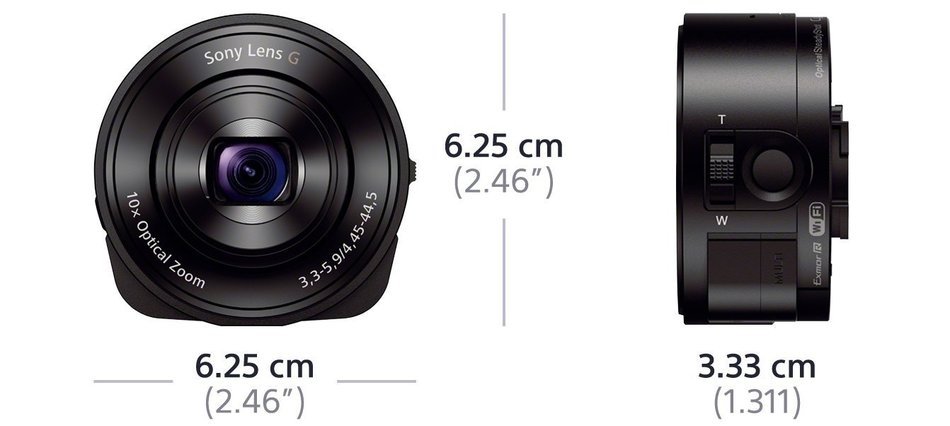 Sony DSC-QX10/W Smartphone Attachable 4.45-44.5mm Lens-Style Camera N7