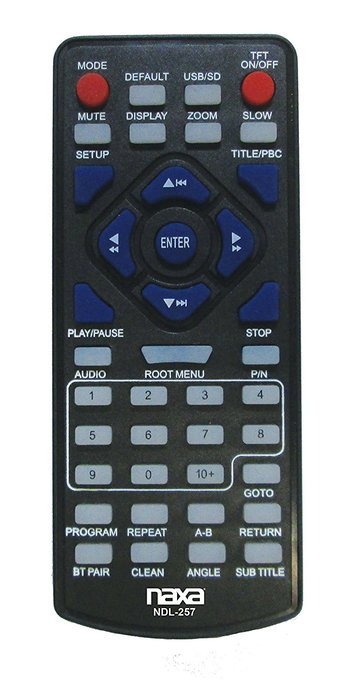NAXA Electronics NDL-257 7" Bluetooth DVD Boombox & TV N2