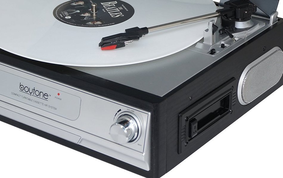 Boytone BT-17TBC Turntable + Cassette Player + Headphone jack N4