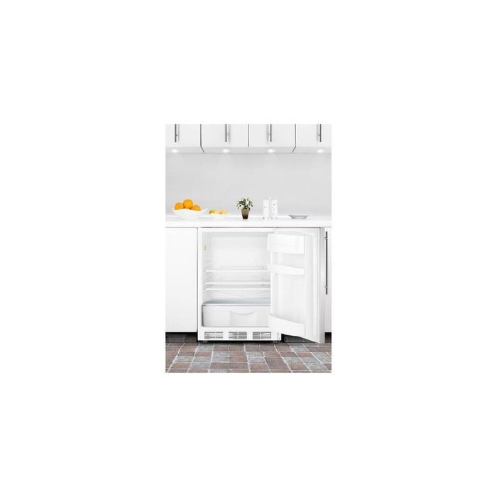 Summit FF6LBISSHVADA 24" Built In Undercounter Refrigerator with Lock, Stainless Steel Door, N2