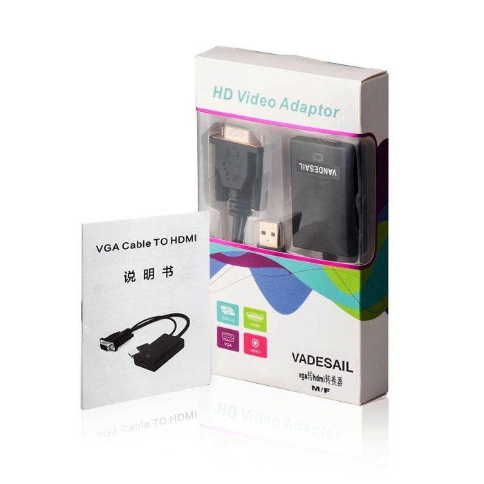 USB HDMI Adapter, VANDESAIL USB 3.0 to HDMI External Video Card Multi Monitor Adapter with Gold Plated for Windows... N71