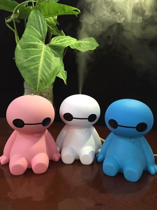 HICBOX &reg; Cute mini car usb aroma diffuser car air purifier humidifier home office (white) N5
