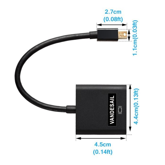 USB HDMI Adapter, VANDESAIL USB 3.0 to HDMI External Video Card Multi Monitor Adapter with Gold Plated for Windows... N79
