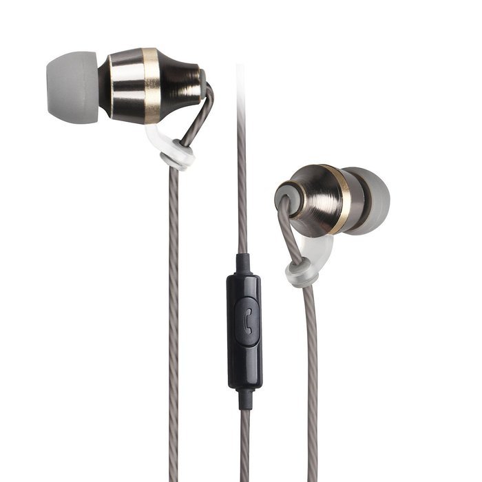In-Ear Earphone Headphones Deep Bass Metal Earbuds Wired Earphones with Microphone & Volume Control for iPhone... N2