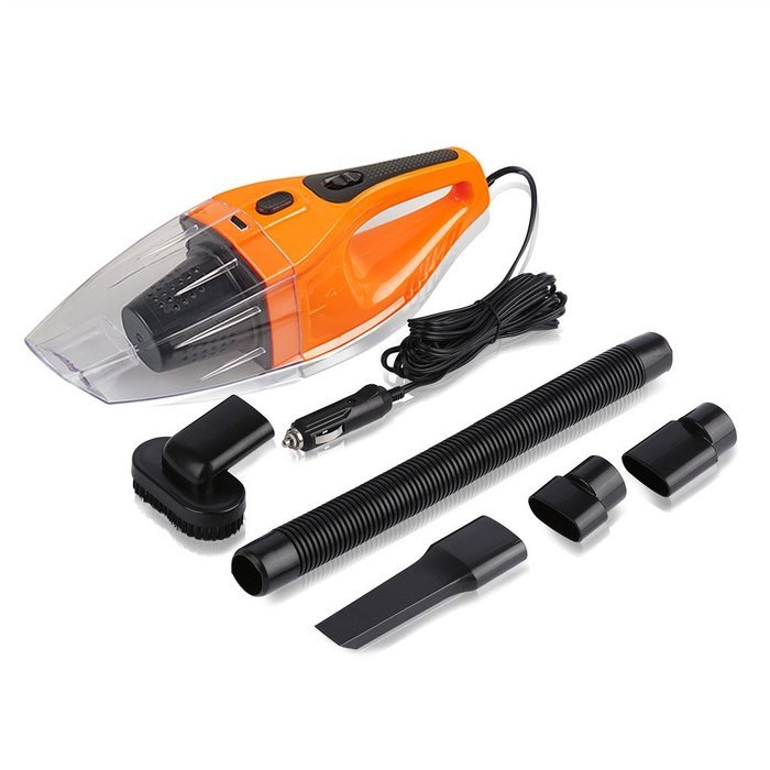 Car Vacuum Cleaner 120W, iTavah 12V 4000PA Suction Portable Handheld Wet Dry Auto Hand Vacuum (ORANGE),14.7FT(... N10