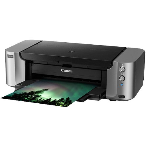 Canon PIXMA PRO-100 Wireless Color Professional Inkjet Photo Printer with SG-201 13x19 Semi-Gloss Photo Paper...