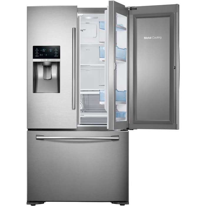 Samsung RF23HTEDBSR 23 Cu. Ft. Capacity ENERGY STAR French Door Refrigerator in Stainless Steel N2