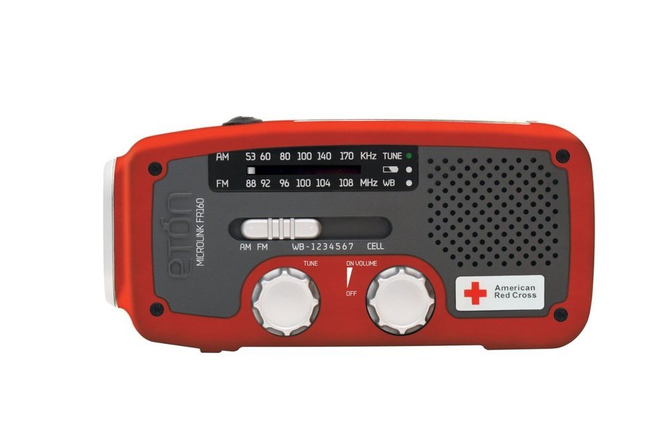 Et&oacute;n American Red Cross ARCFR160WXR Microlink Self-Powered AM/FM/NOAA Weather Radio with Flashlight, Solar Power... N5